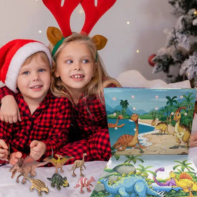 Calendrier de l'Avent Dinosaure | Compte à Rebours Coloré et Interactif