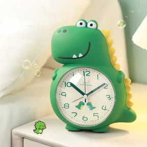 Réveil Dinosaure Amusant pour Enfants | Lumière Douce et Mécanisme Silencieux