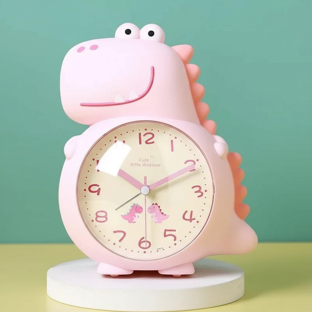 Réveil Dinosaure Amusant pour Enfants | Lumière Douce et Mécanisme Silencieux