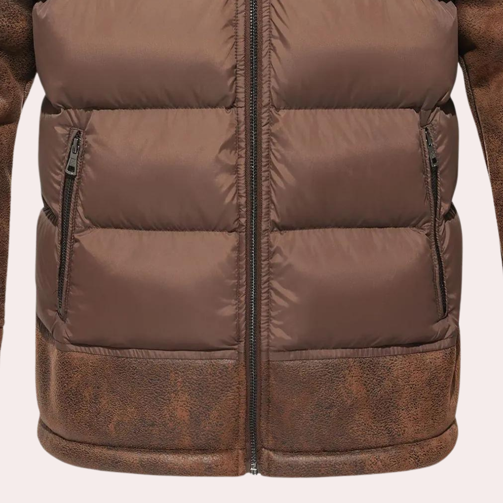 Veste Puffer Matelassée pour Hommes - Chaude, Légère et Pratique