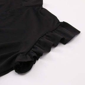Blouse Dirndl à Manches Volantes - Élégance Traditionnelle pour Oktoberfest