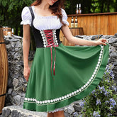 Robe Dirndl Bavaroise avec Blouse - Tenue Traditionnelle pour Oktoberfest