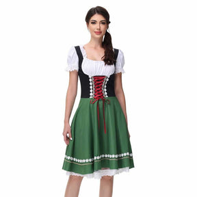 Robe Dirndl Bavaroise avec Blouse - Tenue Traditionnelle pour Oktoberfest