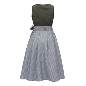Robe Dirndl Traditionnelle avec Tablier - Élégante Tenue pour Oktoberfest