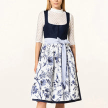 Dirndl Traditionnel à Motif Floral - Élégance Bavaroise pour Oktoberfest