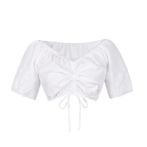 Robe Dirndl Fleurie Rose - Ensemble Traditionnel avec Tablier et Blouse
