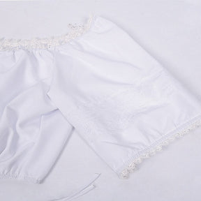 Robe Dirndl Fleurie Rose - Ensemble Traditionnel avec Tablier et Blouse