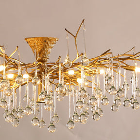Plafonnier Élégant en Verre - Finition Luxueuse et Lumière Douce