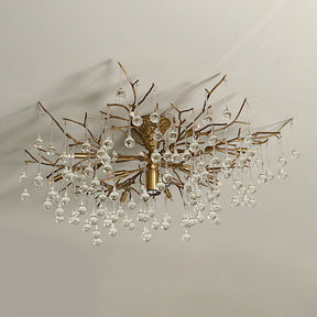 Plafonnier Élégant en Verre - Finition Luxueuse et Lumière Douce
