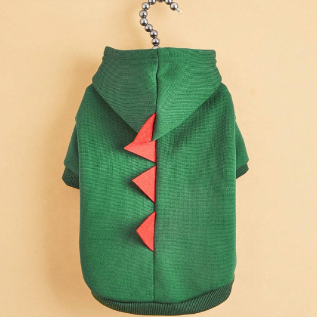 Costume de Chien Dinosaure - Hoodie en Fleece Doux et Amusant