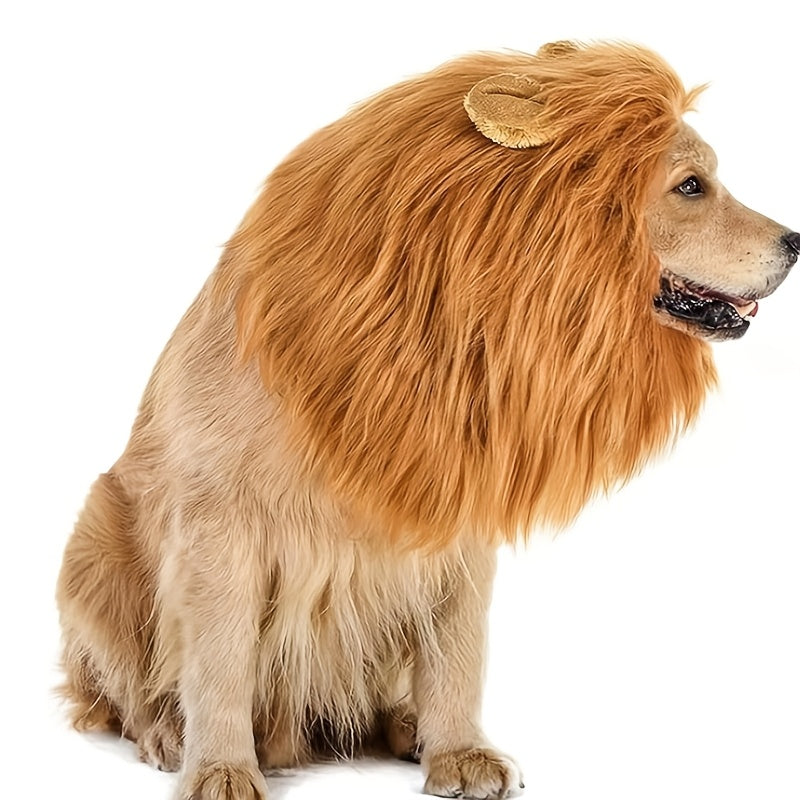 Costume de Lion pour Chiens - Crinière Ajustable et Confortable