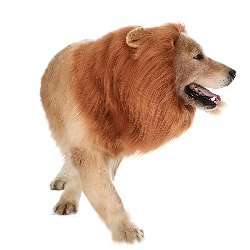 Costume de Lion pour Chiens - Crinière Ajustable et Confortable