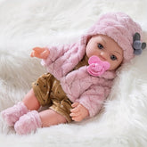 Poupée Bébé en Silicone Doux - Jouet Interactif pour Tout-Petits