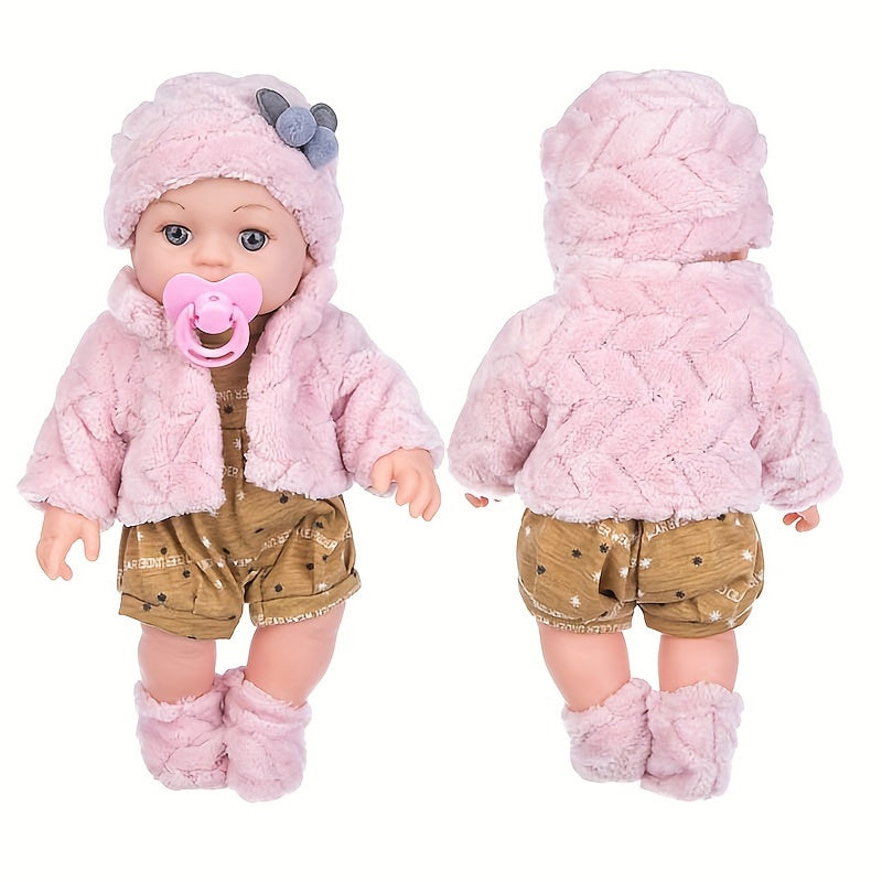 Poupée Bébé en Silicone Doux - Jouet Interactif pour Tout-Petits