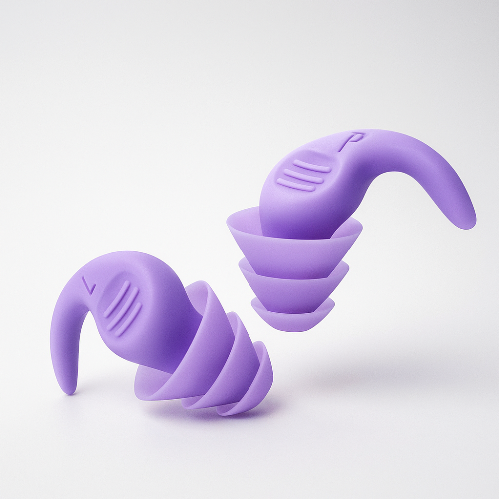 Bouchons d'oreilles en Silicone Réutilisables - Confort et Isolation Phonique pour Sommeil
