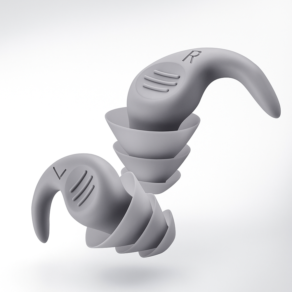 Bouchons d'oreilles en Silicone Réutilisables - Confort et Isolation Phonique pour Sommeil