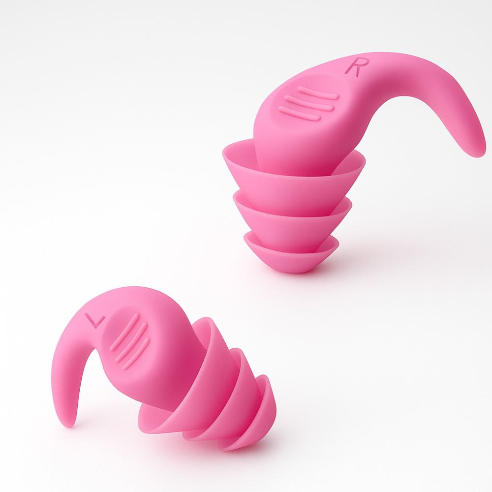 Bouchons d'oreilles en Silicone Réutilisables - Confort et Isolation Phonique pour Sommeil