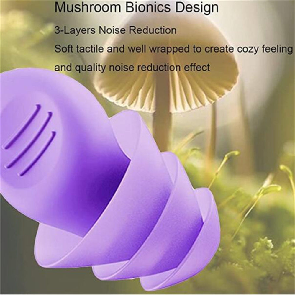 Bouchons d'oreilles en Silicone Réutilisables - Confort et Isolation Phonique pour Sommeil