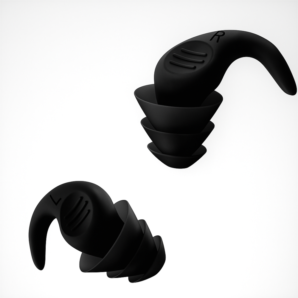 Bouchons d'oreilles en Silicone Réutilisables - Confort et Isolation Phonique pour Sommeil