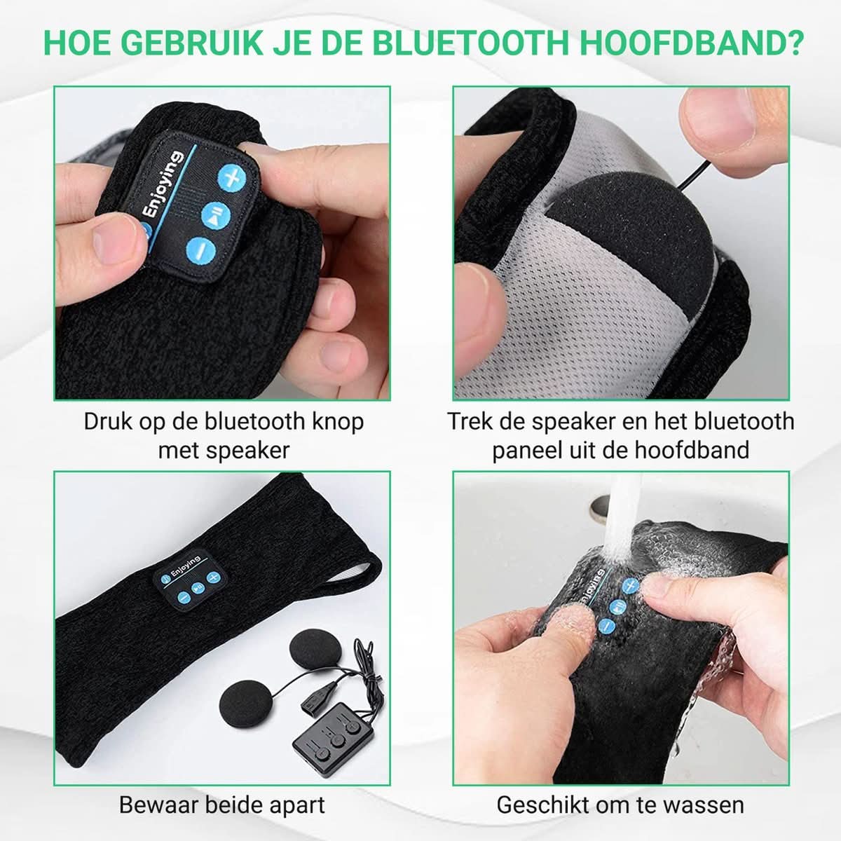 Bandeau de Sommeil Bluetooth - Musique Relaxante et Confort Optimal