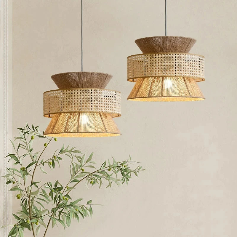 Lampe Suspendue Wabi Sabi - Design Artisanale et Atmosphère Chaleureuse