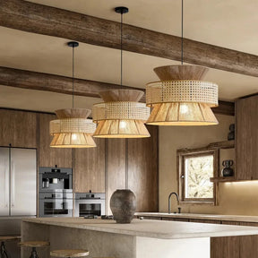 Lampe Suspendue Wabi Sabi - Design Artisanale et Atmosphère Chaleureuse