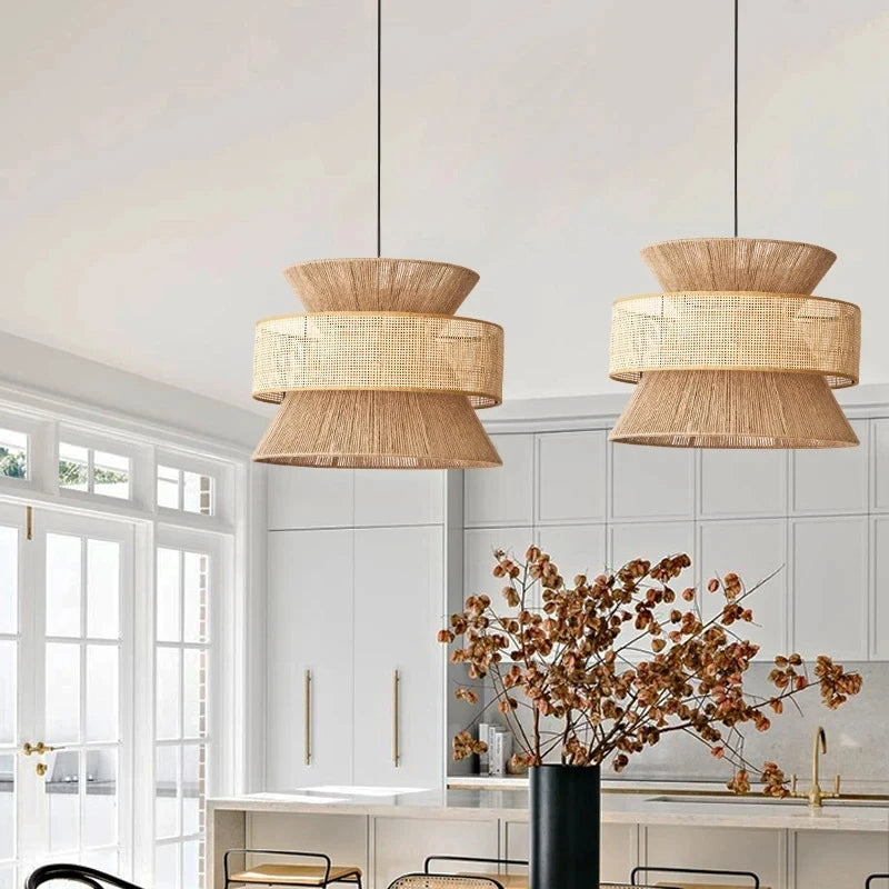 Lampe Suspendue Wabi Sabi - Design Artisanale et Atmosphère Chaleureuse