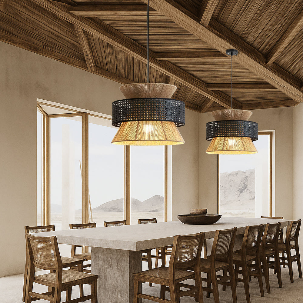 Lampe Suspendue Wabi Sabi - Design Artisanale et Atmosphère Chaleureuse