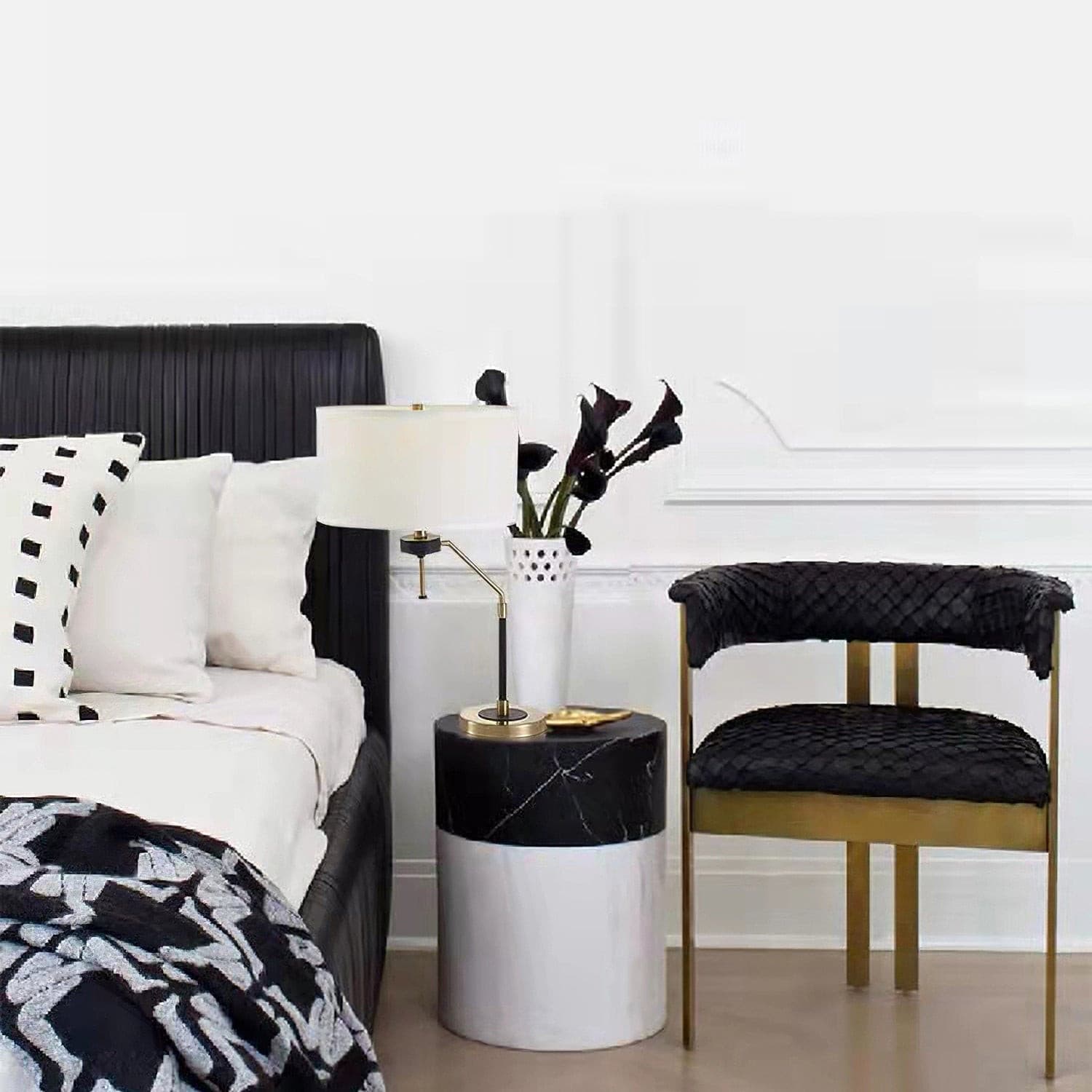 Lampe de Table Élégante en Tissu - Design Raffiné et Éclairage Uniforme