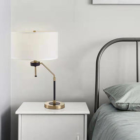 Lampe de Table Élégante en Tissu - Design Raffiné et Éclairage Uniforme