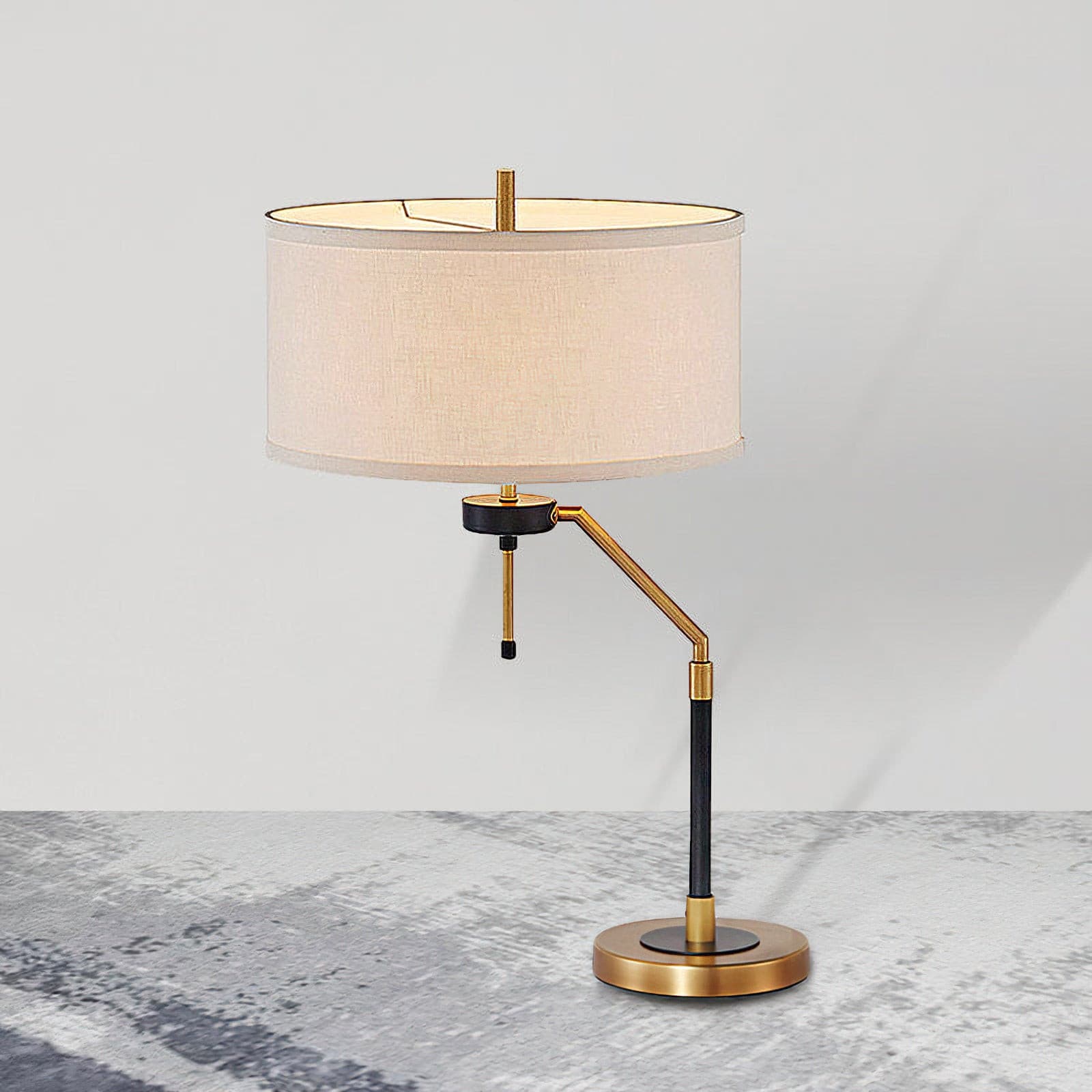 Lampe de Table Élégante en Tissu - Design Raffiné et Éclairage Uniforme