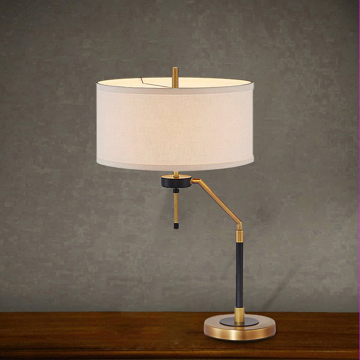 Lampe de Table Élégante en Tissu - Design Raffiné et Éclairage Uniforme