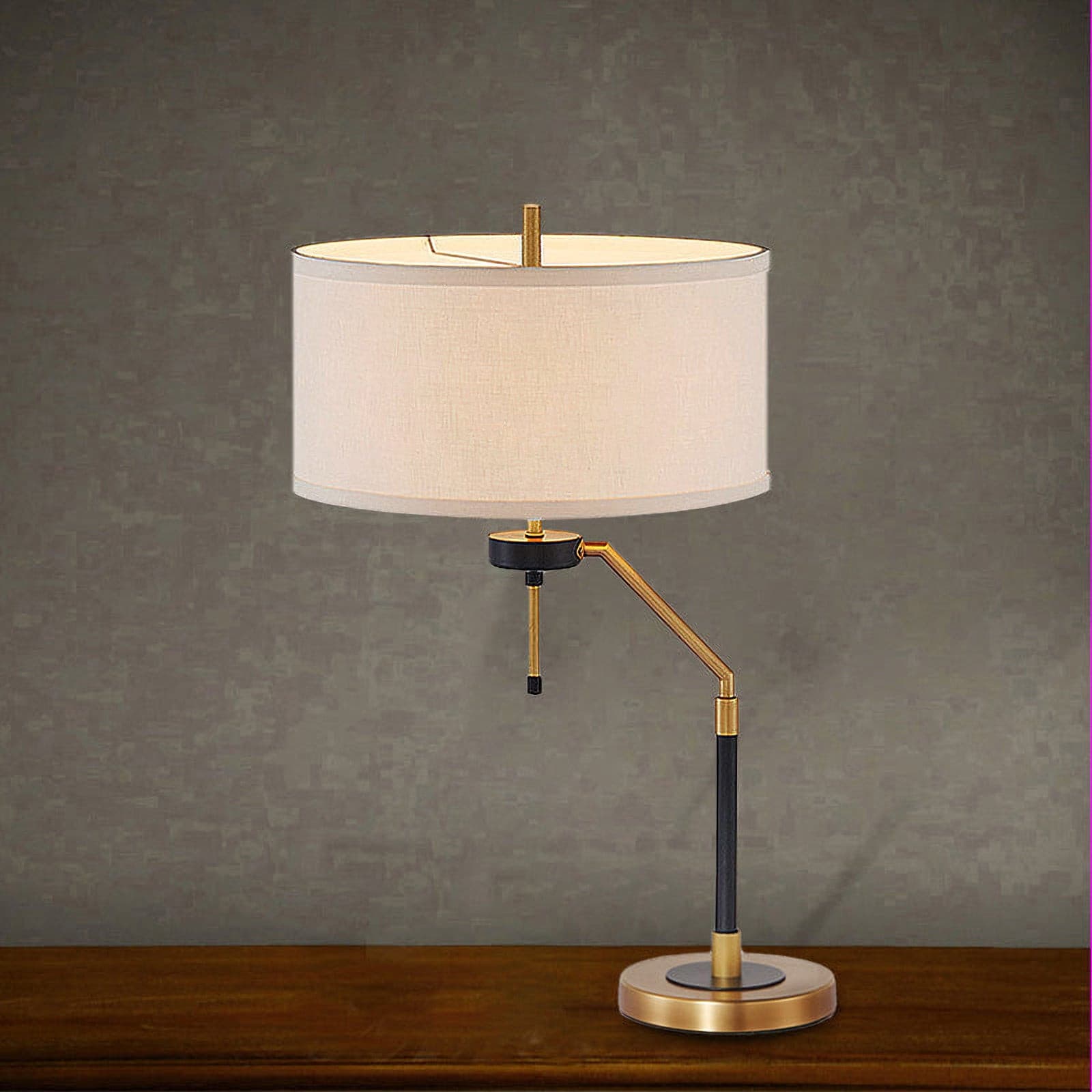 Lampe de Table Élégante en Tissu - Design Raffiné et Éclairage Uniforme