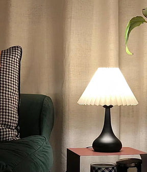Lampe de Table Esthétique Tambour - Ambiance Cosy et Élégante