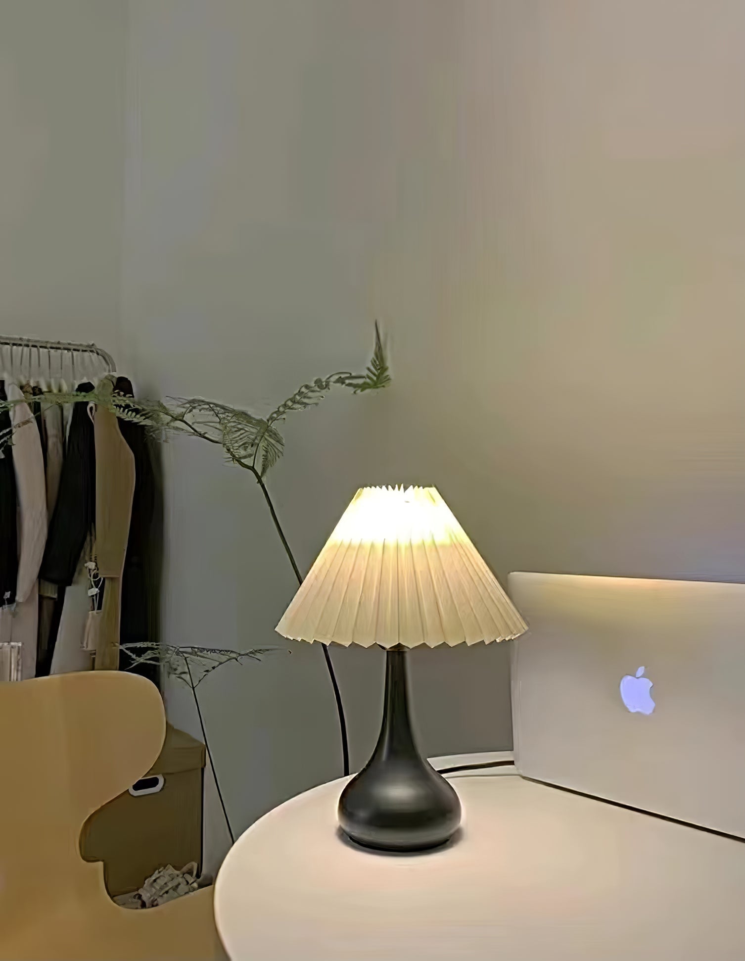Lampe de Table Esthétique Tambour - Ambiance Cosy et Élégante