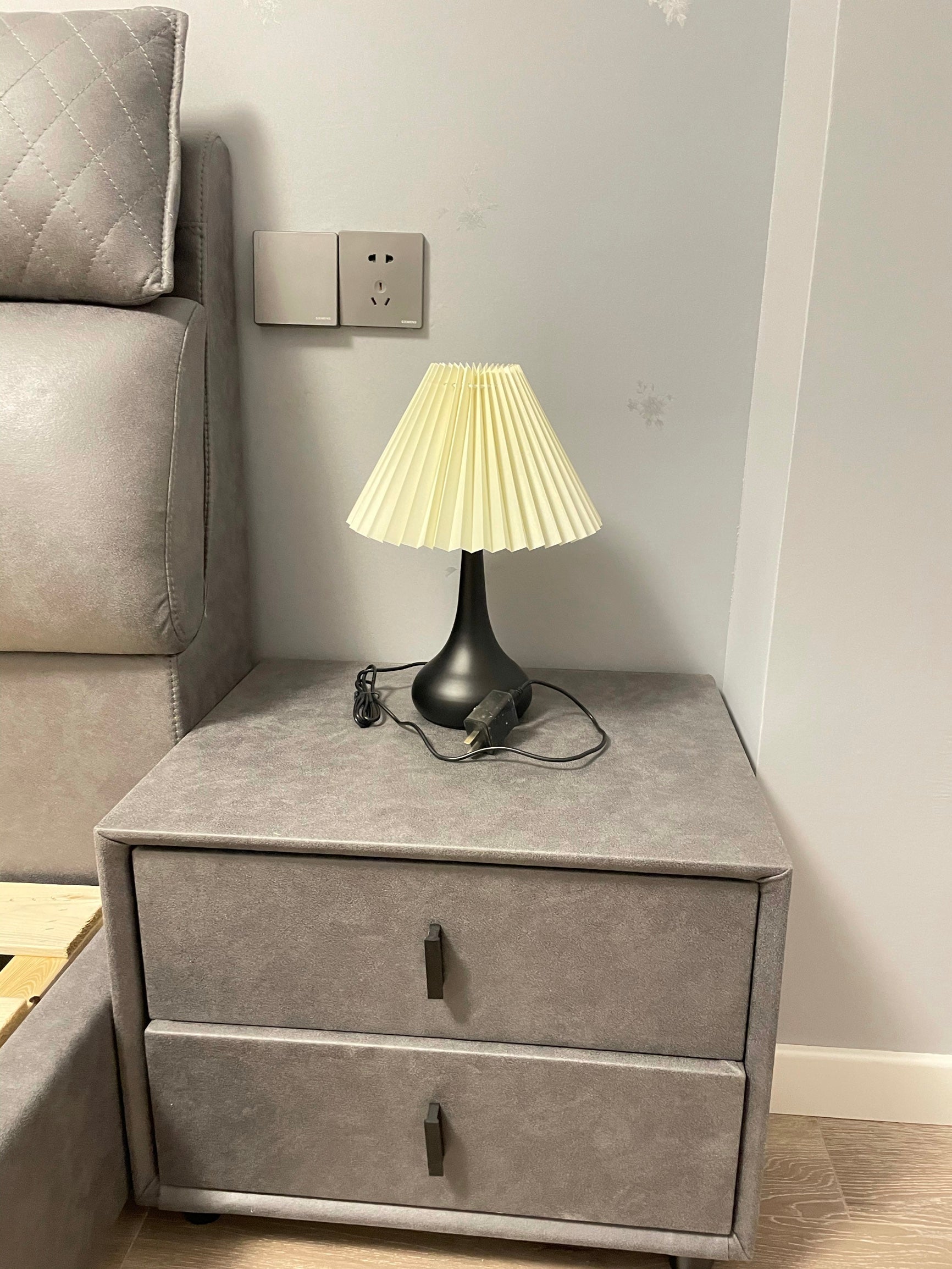 Lampe de Table Esthétique Tambour - Ambiance Cosy et Élégante