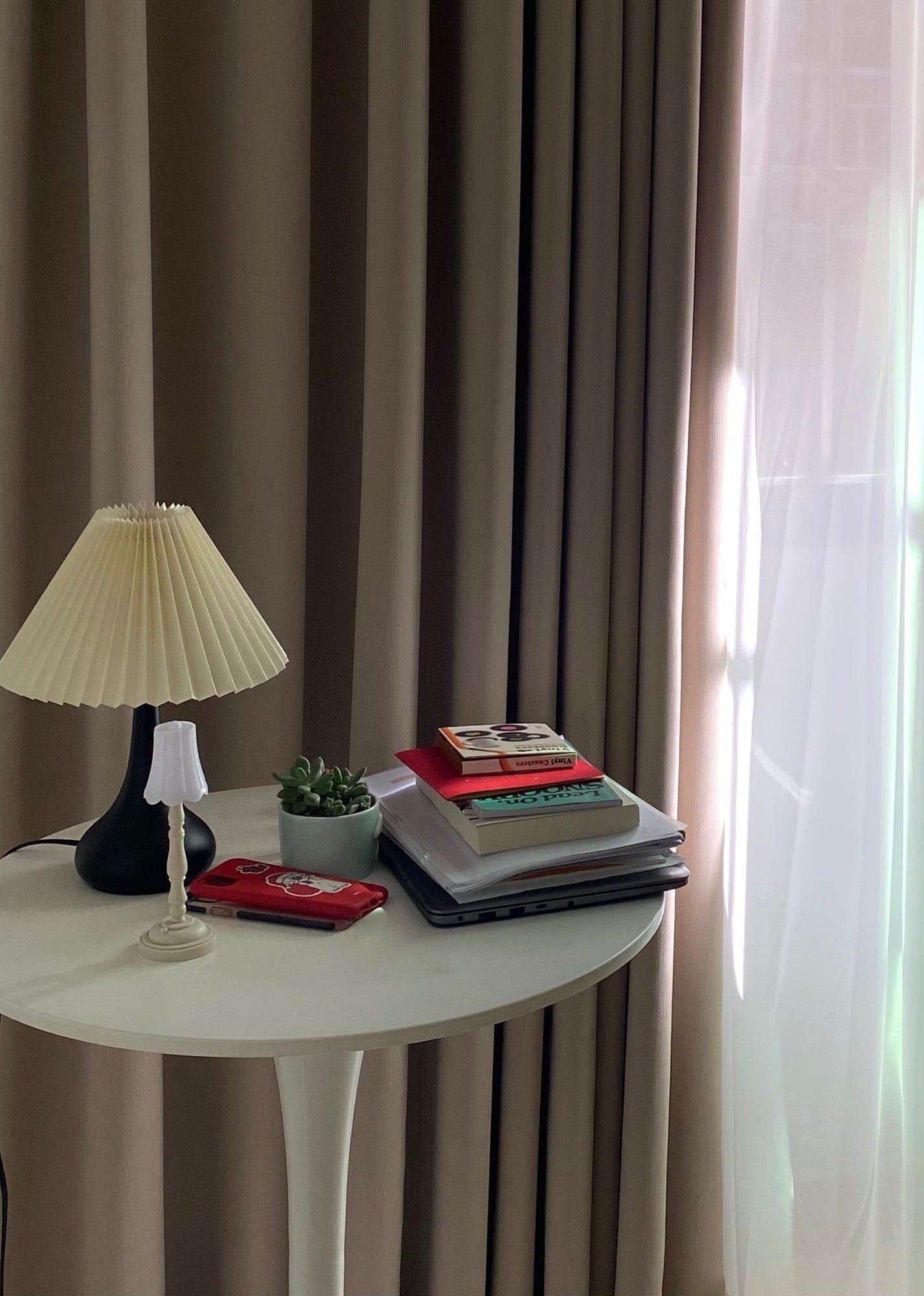Lampe de Table Esthétique Tambour - Ambiance Cosy et Élégante