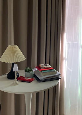 Lampe de Table Esthétique Tambour - Ambiance Cosy et Élégante