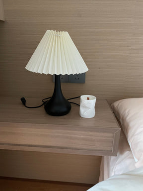 Lampe de Table Esthétique Tambour - Ambiance Cosy et Élégante