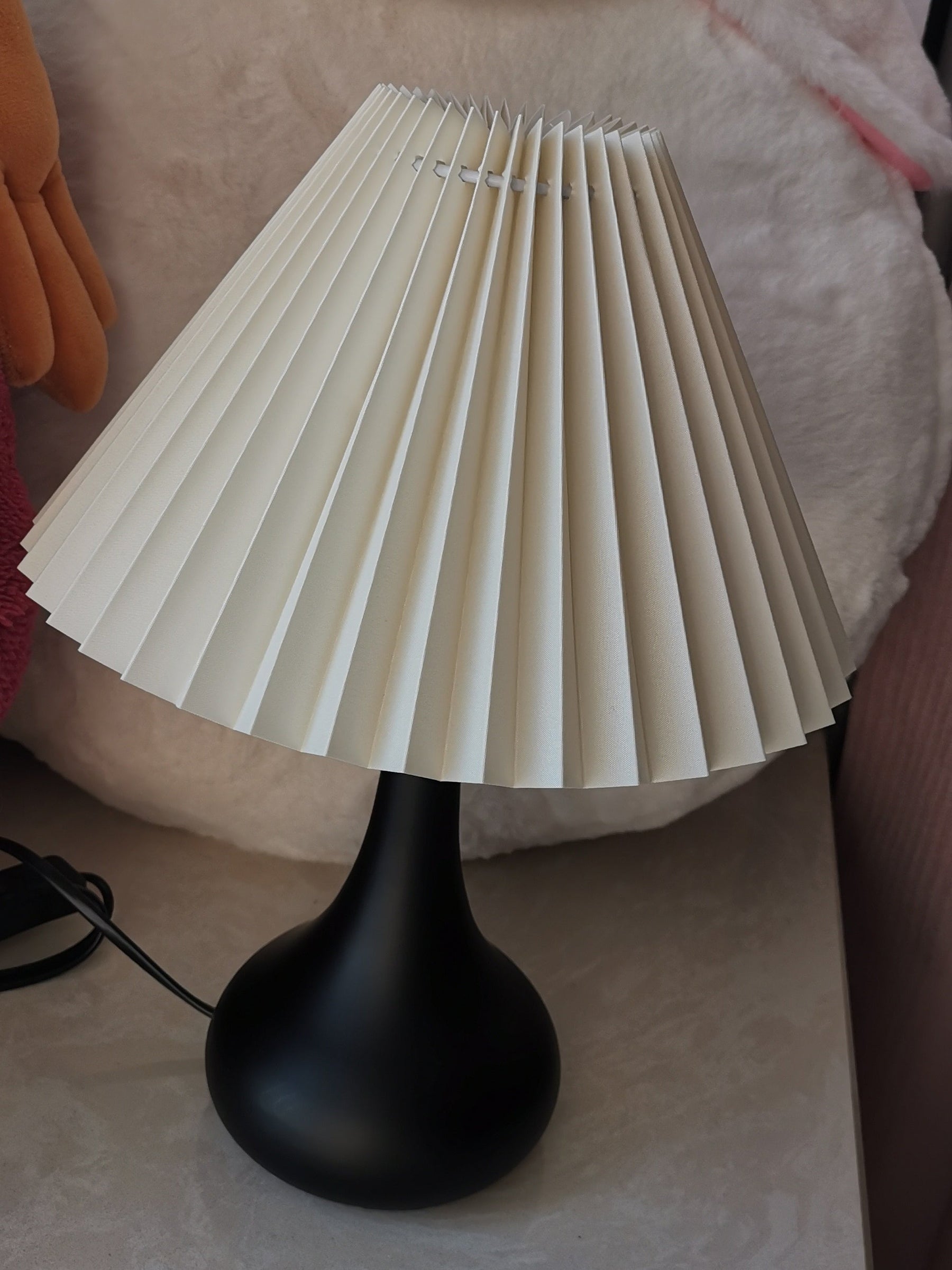 Lampe de Table Esthétique Tambour - Ambiance Cosy et Élégante