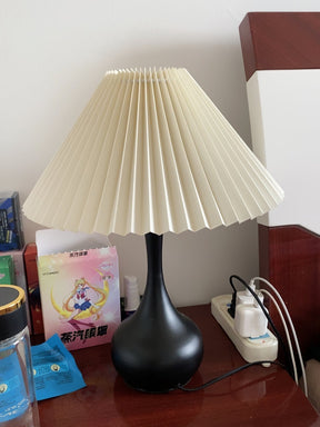 Lampe de Table Esthétique Tambour - Ambiance Cosy et Élégante