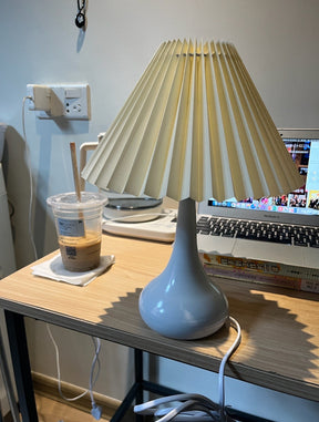 Lampe de Table Esthétique Tambour - Ambiance Cosy et Élégante