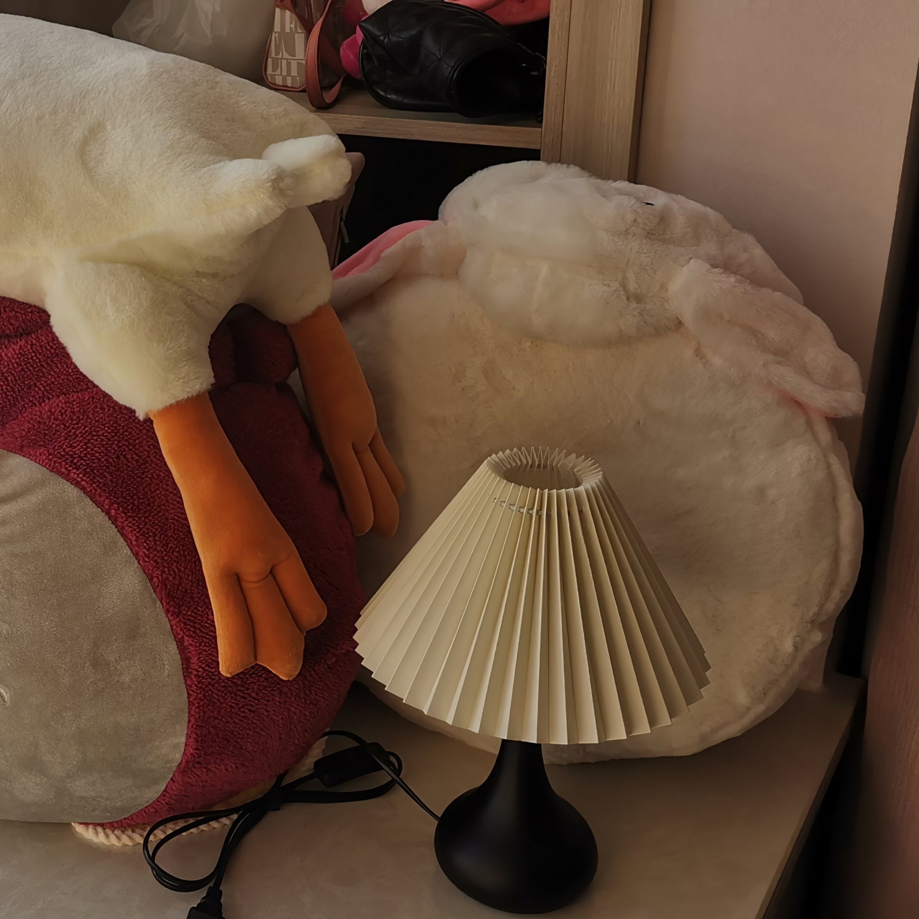 Lampe de Table Esthétique Tambour - Ambiance Cosy et Élégante