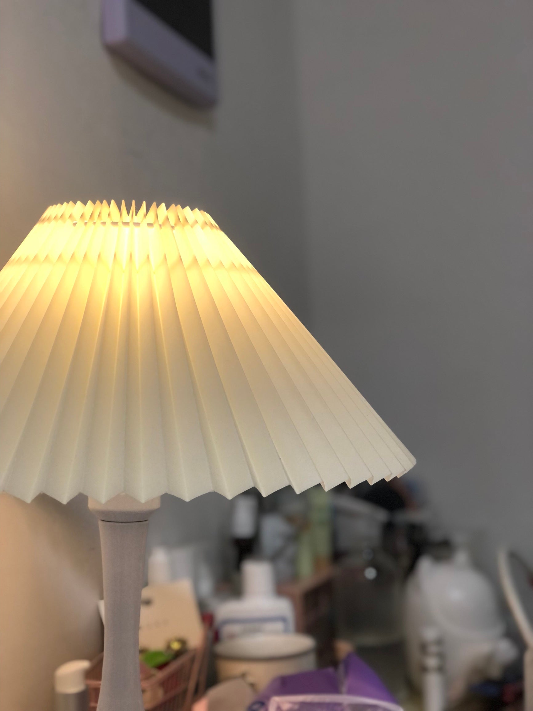 Lampe de Table Esthétique Tambour - Ambiance Cosy et Élégante