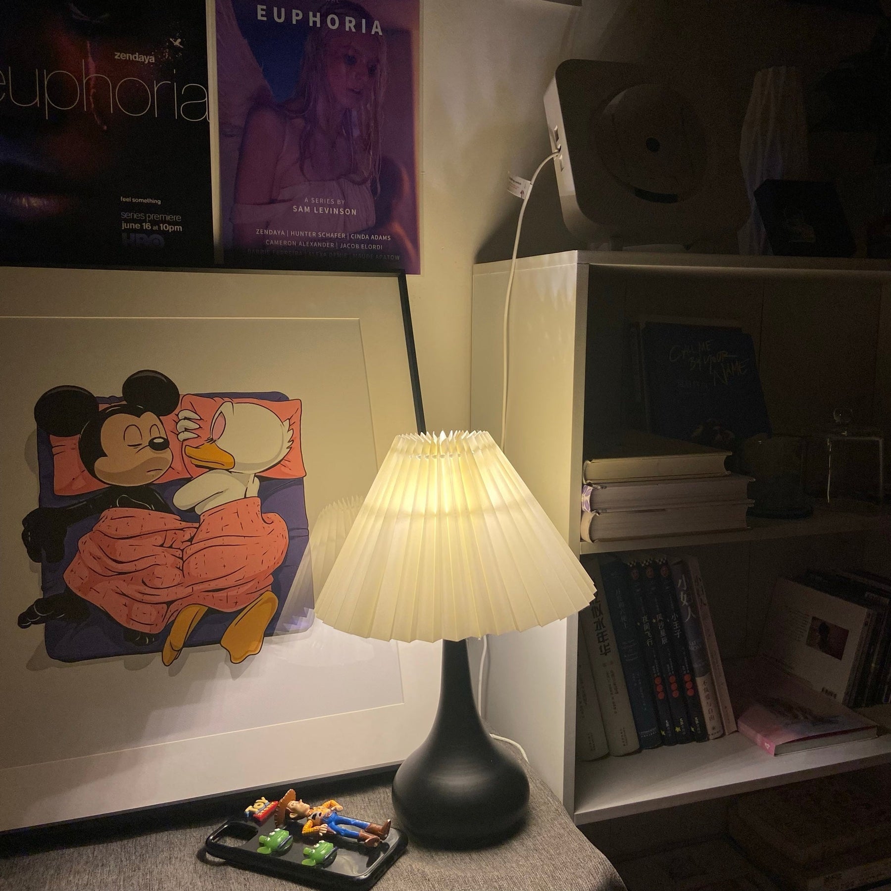 Lampe de Table Esthétique Tambour - Ambiance Cosy et Élégante