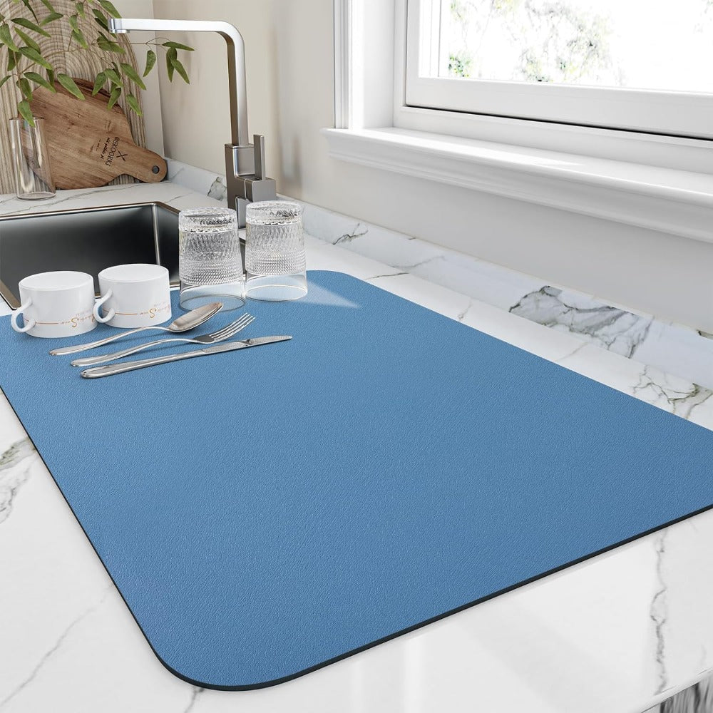 Tapis de Séchage Rapide pour Cuisine - Ultra-absorbant et Gain de Place