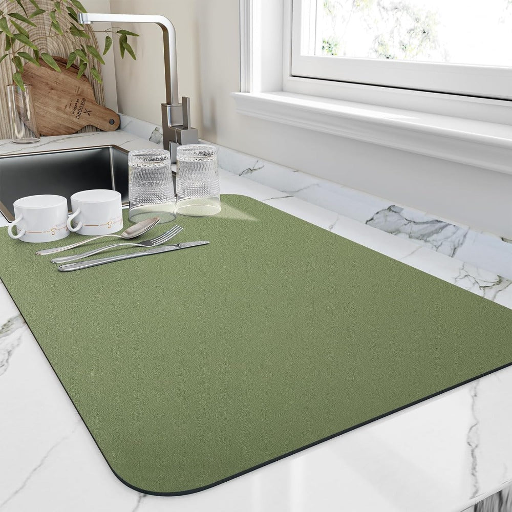 Tapis de Séchage Rapide pour Cuisine - Ultra-absorbant et Gain de Place