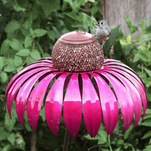 Mangeoire à Oiseaux en Métal Durable - Design Élégant et Résistant aux Intempéries
