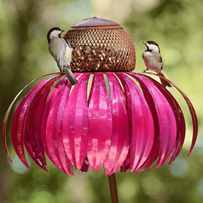 Mangeoire à Oiseaux en Métal Durable - Design Élégant et Résistant aux Intempéries