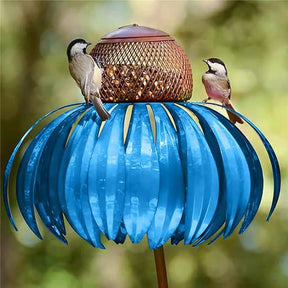 Mangeoire à Oiseaux en Métal Durable - Design Élégant et Résistant aux Intempéries